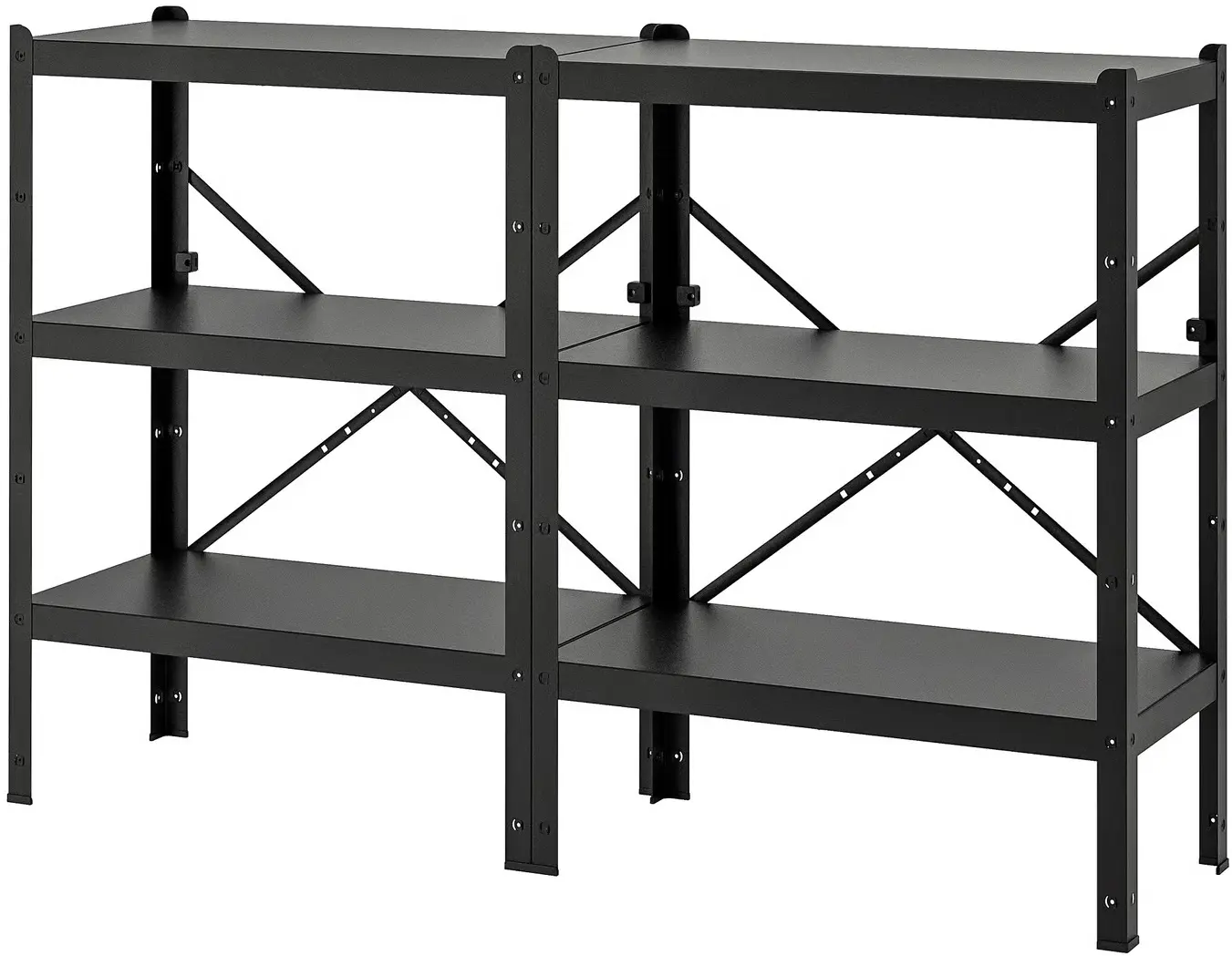 Стеллаж Ikea Bror 170x40x110 (Черный)