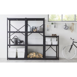 Стеллаж Ikea Bror 234x55x190 (Черный)