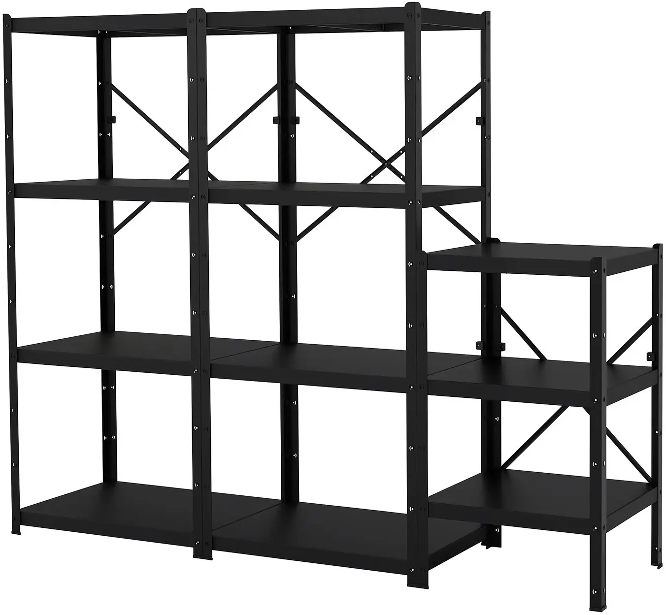 Стеллаж Ikea Bror 234x55x190 (Черный) - 4