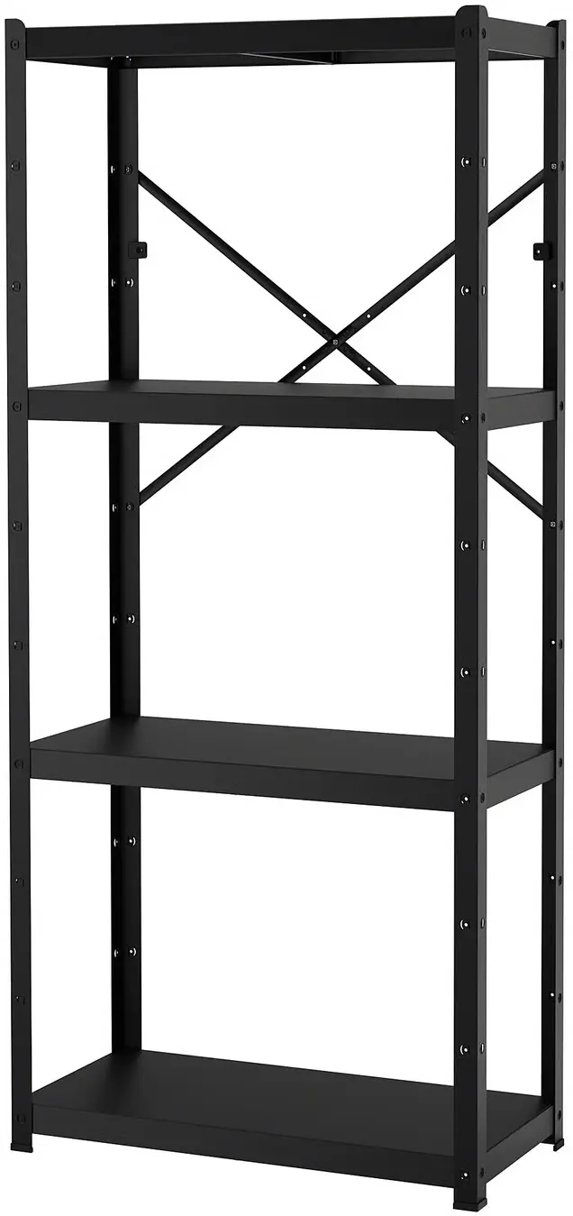Стеллаж Ikea Bror 40x85x190 (Черный) - 2
