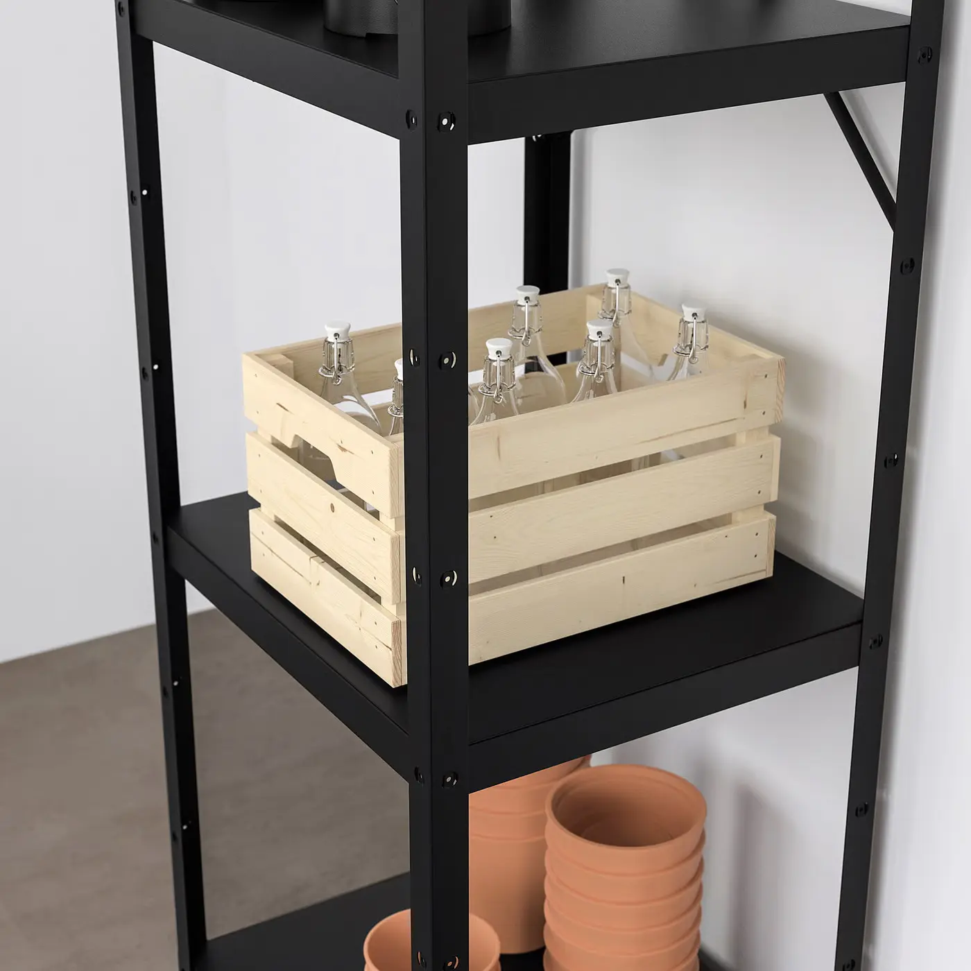 Стеллаж Ikea Bror 65x55x190 (Черный) - 2