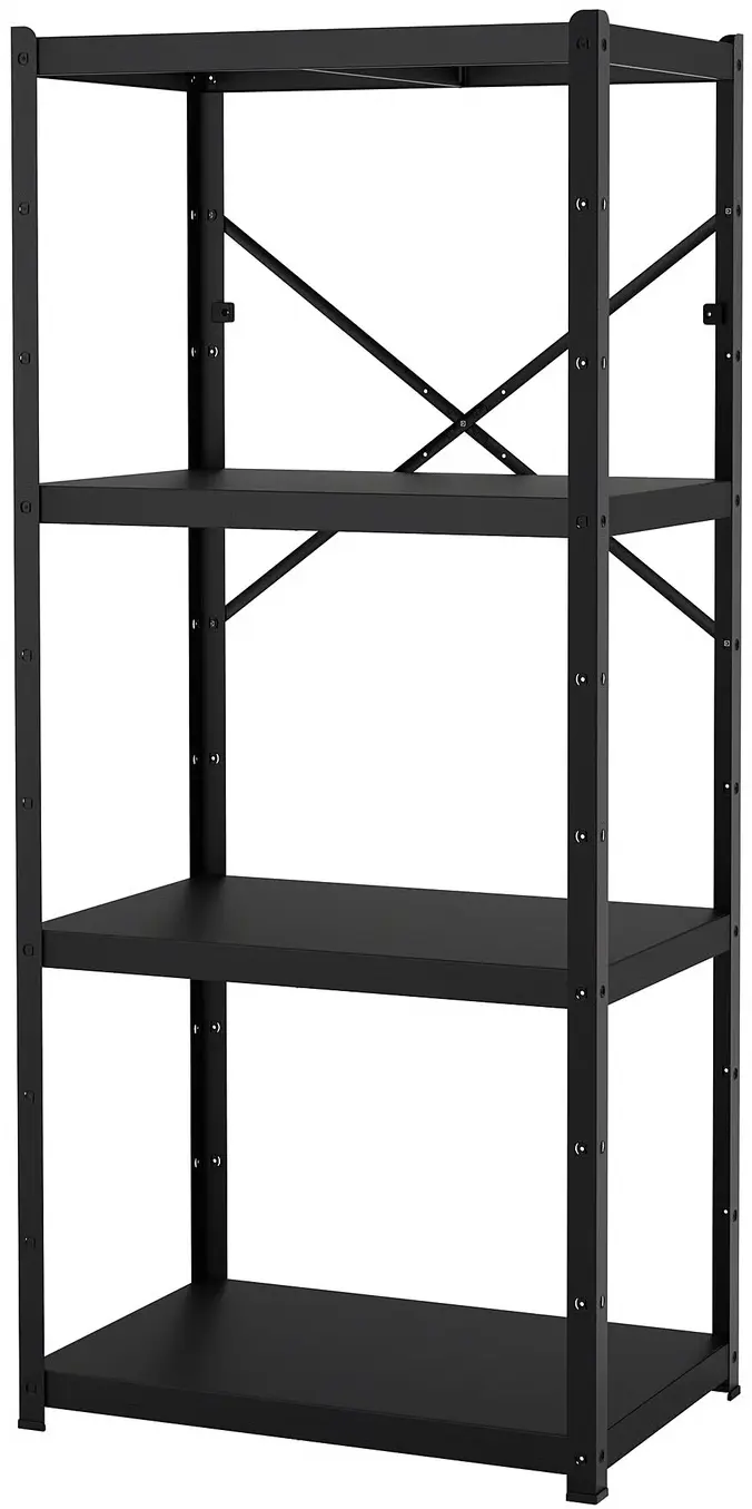 Стеллаж Ikea Bror 85x55x190 (Черный) - 3