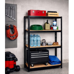 Стеллаж Iso Trade 27341 150x75x30 (Black)