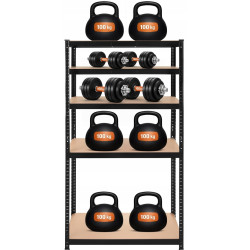 Стеллаж Iso Trade 27510 180x100x60 (Black) Thumb