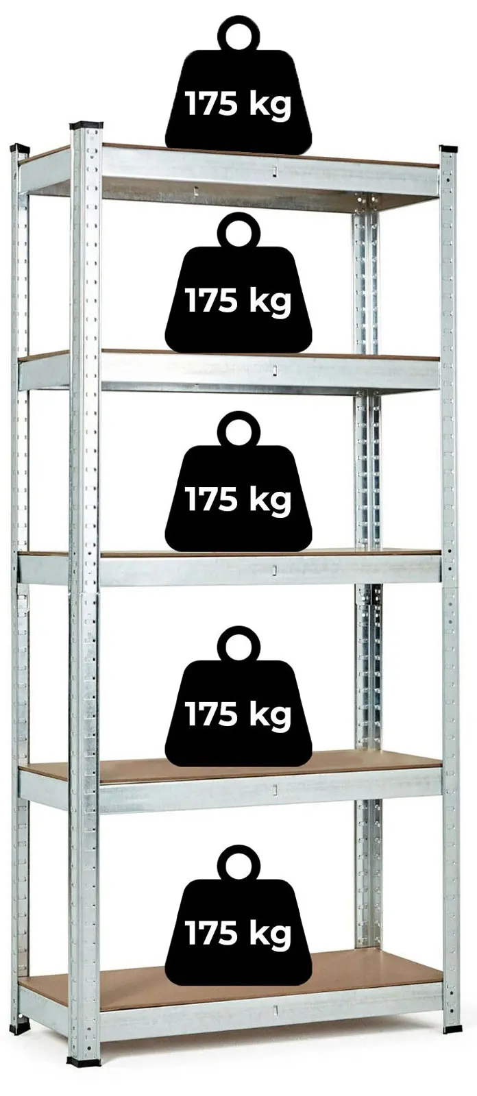 Стеллаж Modern Home G9040A (Natural/Metallic) - 2