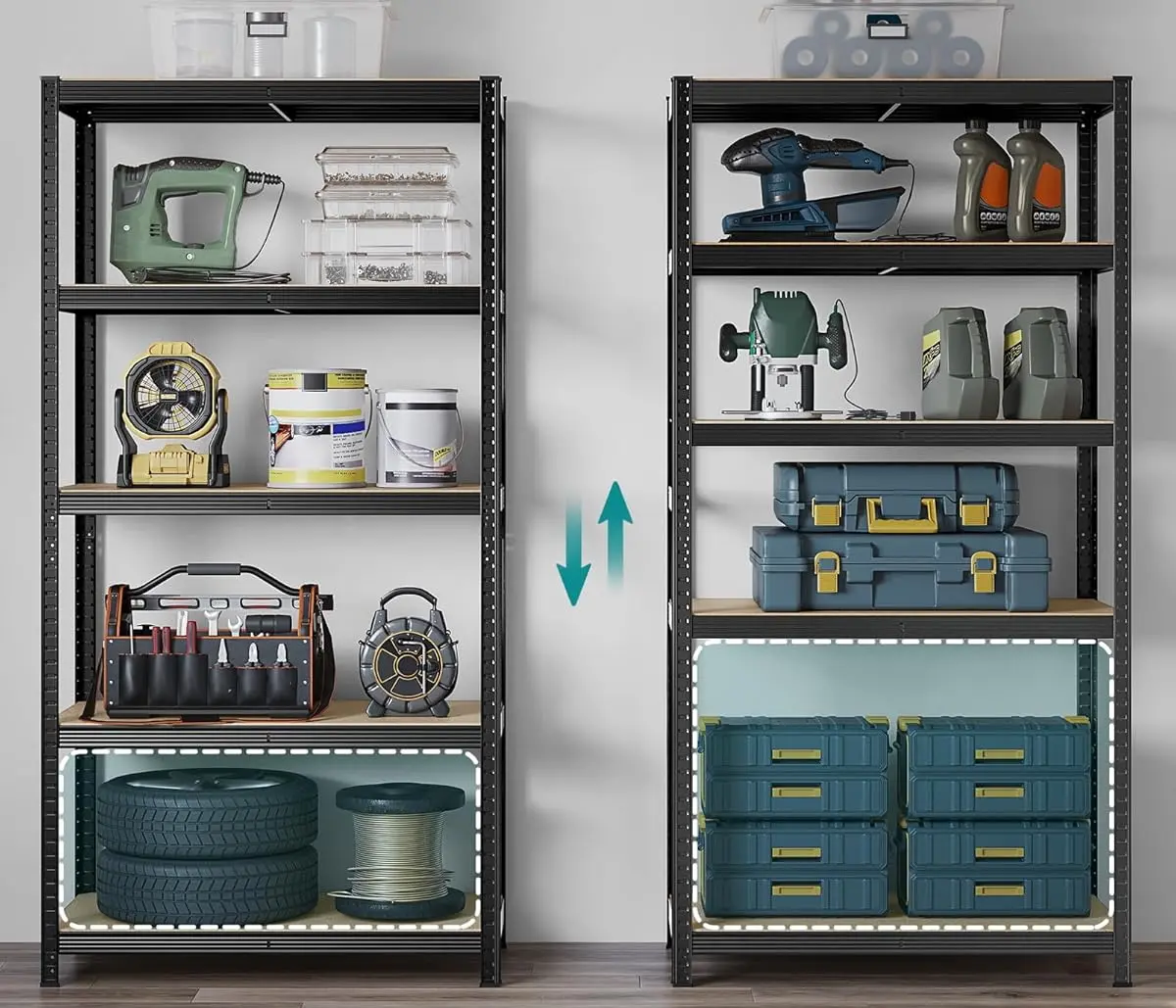 Стеллаж Songmics GLR050B01 (Black) - 4