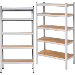 Etajera Springos HA5161 180x90x40 (Silver) Thumb
