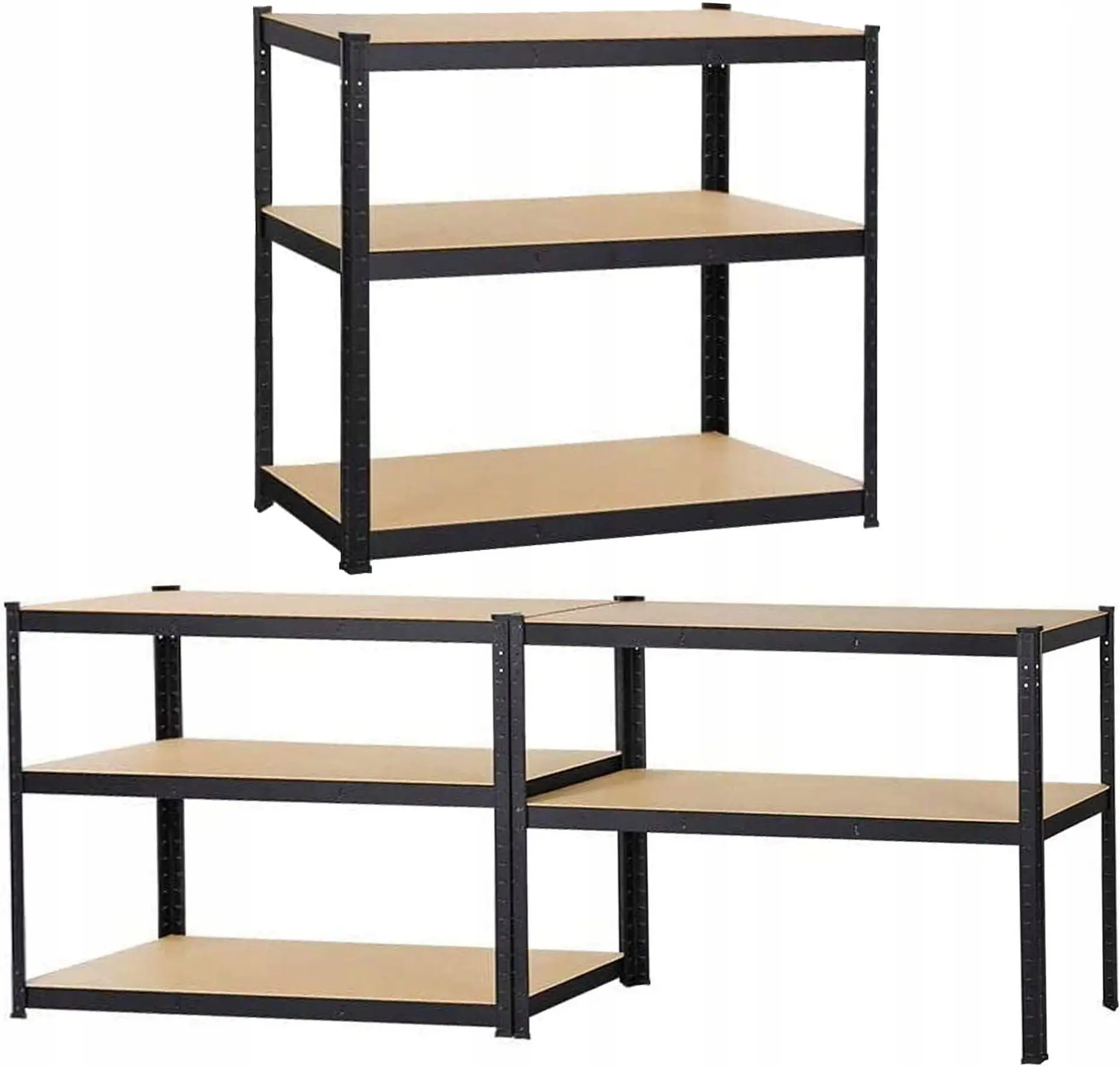 Etajera Springos HA5162 180x90x40 (Black) - 5