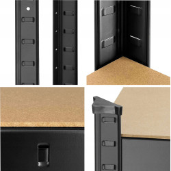 Etajera Springos HA5162 180x90x40 (Black) Thumb