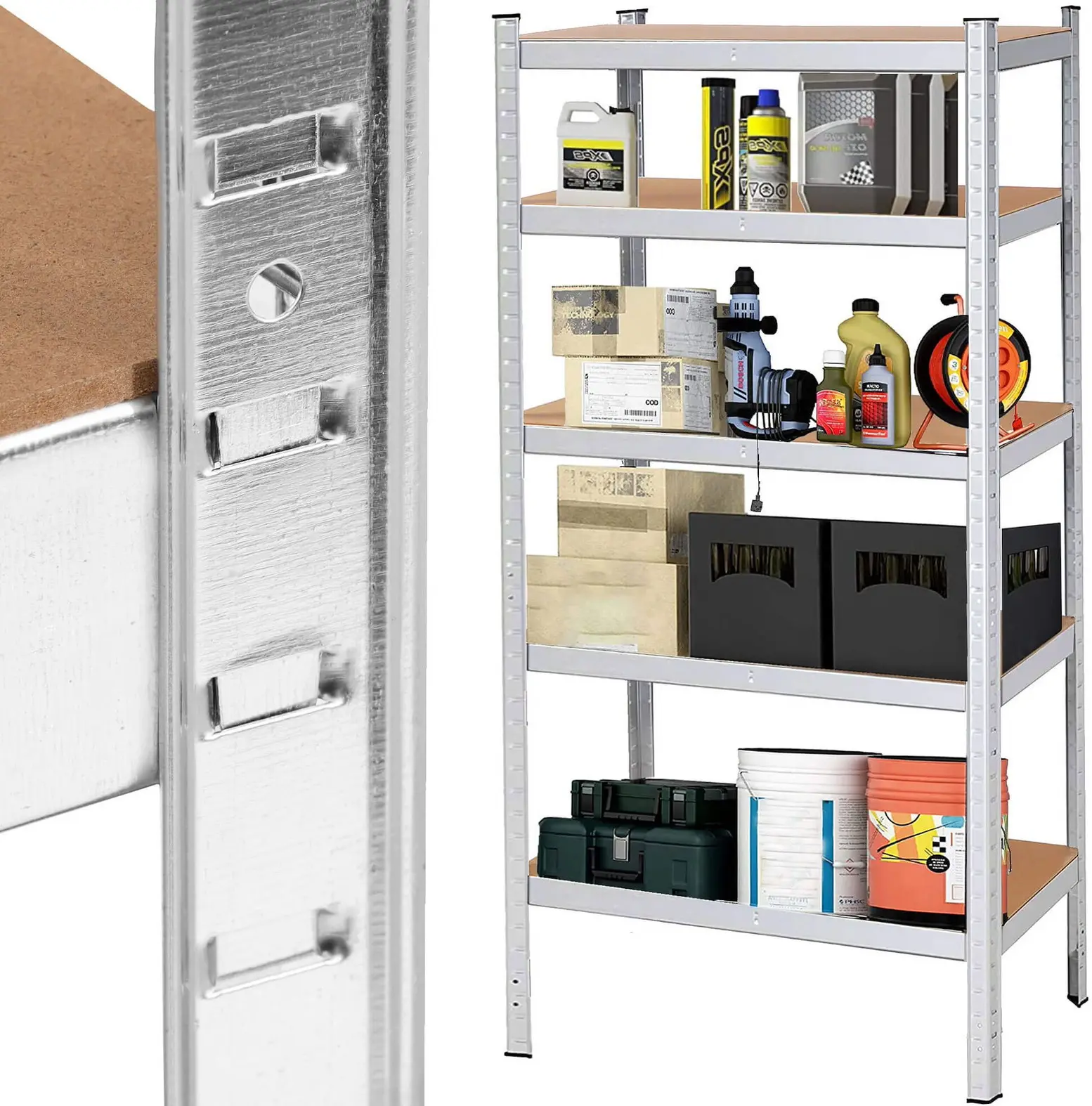 Etajera Springos HA5163 180x90x30 (Silver) - 3