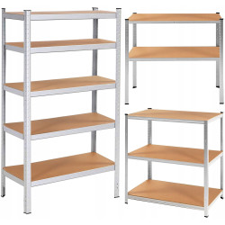 Стеллаж Springos HA5212 100x180x60 (Silver) Thumb