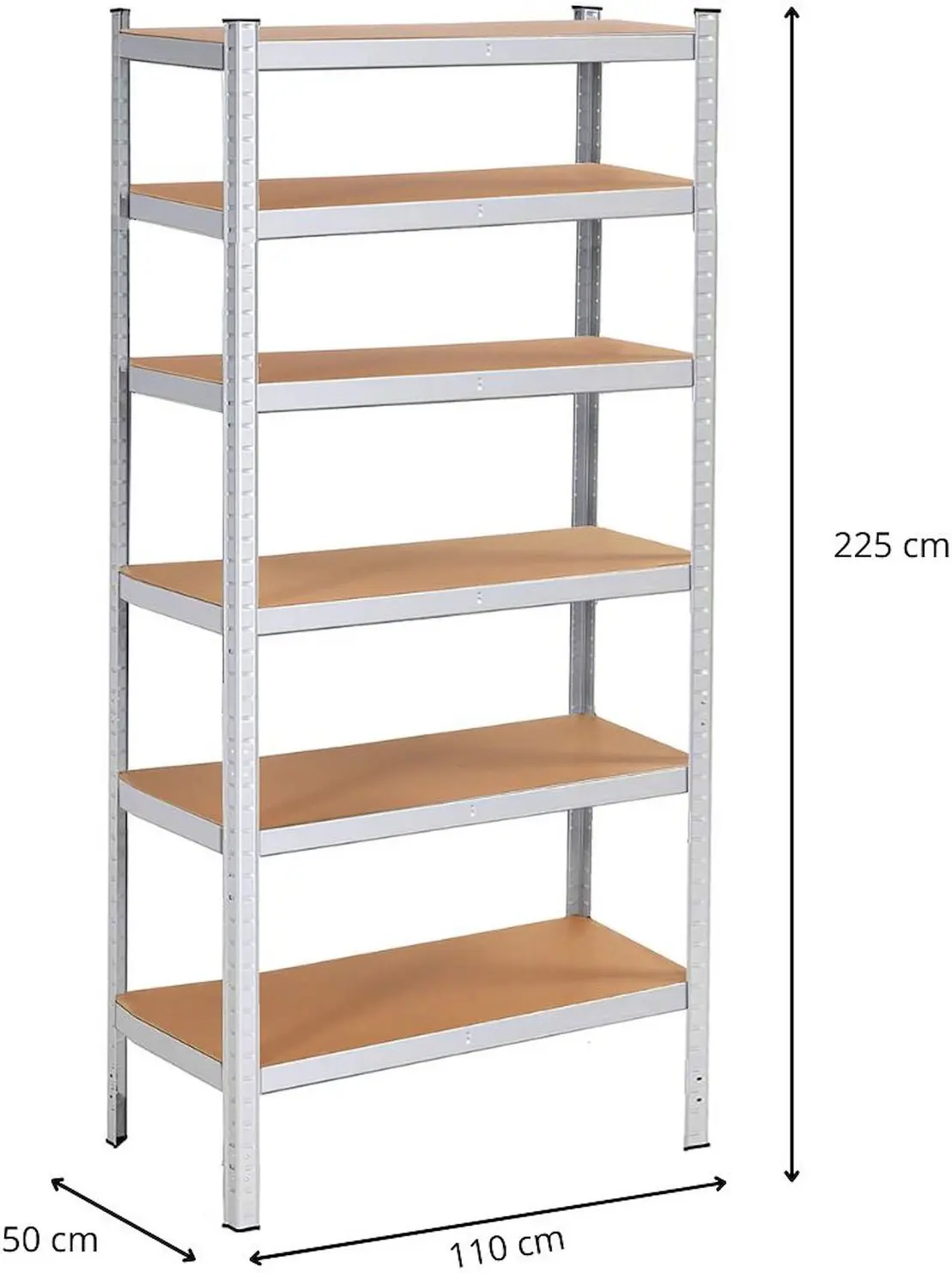 Etajera Springos HA5213 225x110x50 (Silver) - 9