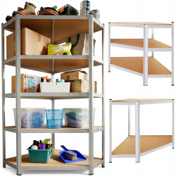 Etajera Springos HA5214 180x90x40 (Silver) Thumb