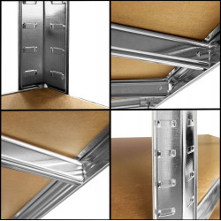 Etajera Springos HA5214 180x90x40 (Silver) Thumb