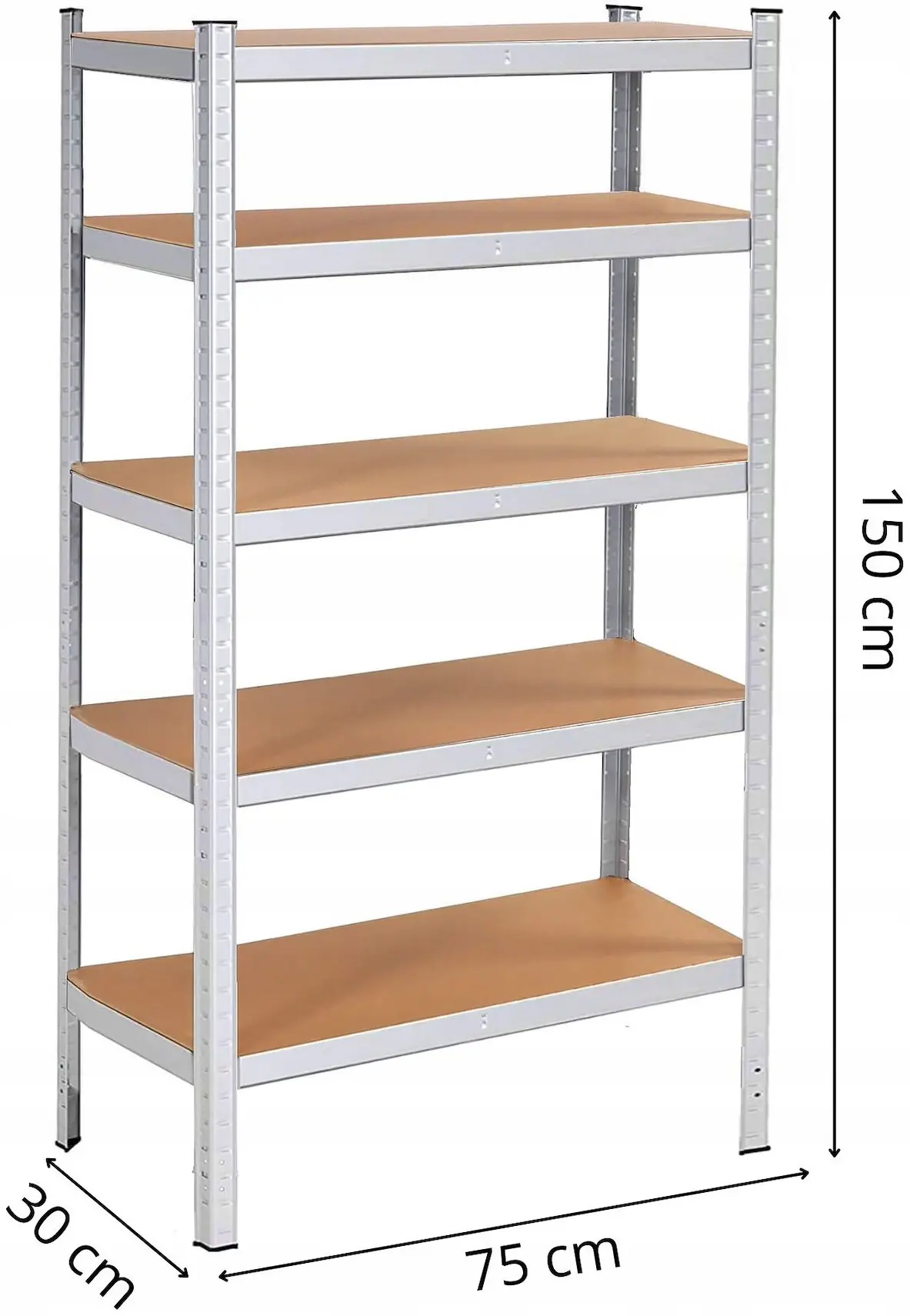 Etajera Springos HA5260 150x75x30 (Silver) - 6