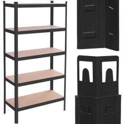 Etajera Springos HA5261 150x75x30 (Black) Thumb