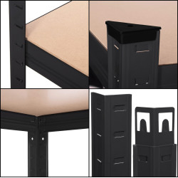 Etajera Springos HA5261 150x75x30 (Black) Thumb