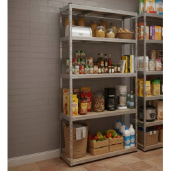 Стеллаж Springos HA5280 120x205x45 (Silver) Thumb