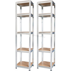 Набор стеллажей Strend Pro 221246 (Silver/Brown)
