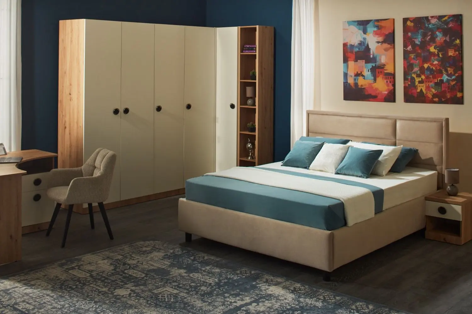 Спальня Ambianta Amigo IV (Артизан/Кремовый)