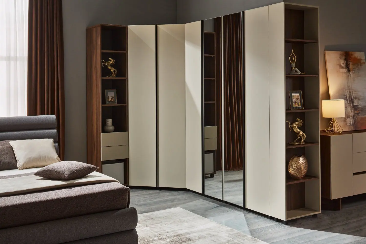 Dormitor Ambianta Kosmo I (Catania/Fungo/Gri)