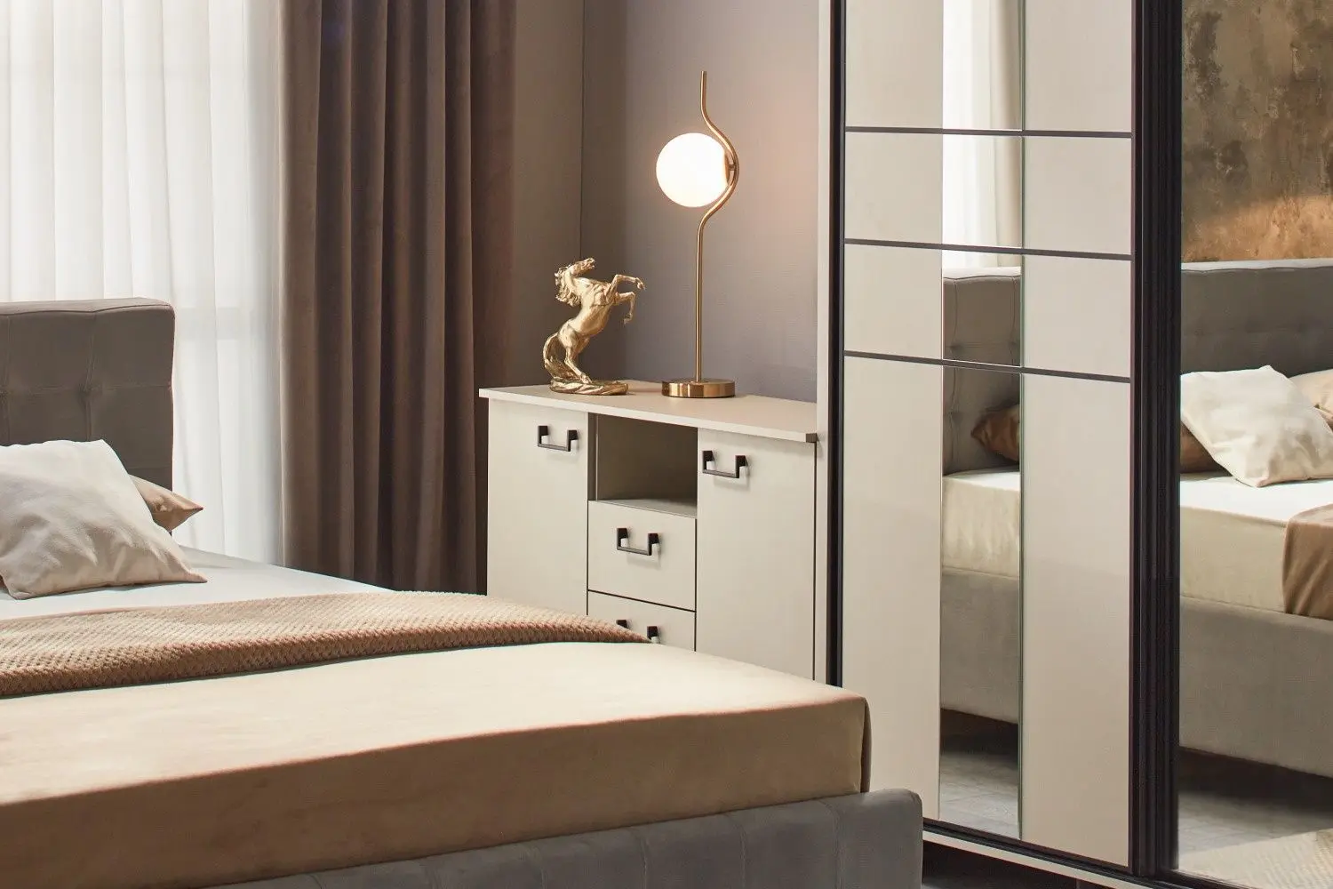 Спальня Ambianta Rio V (Фунго/Бежевый)