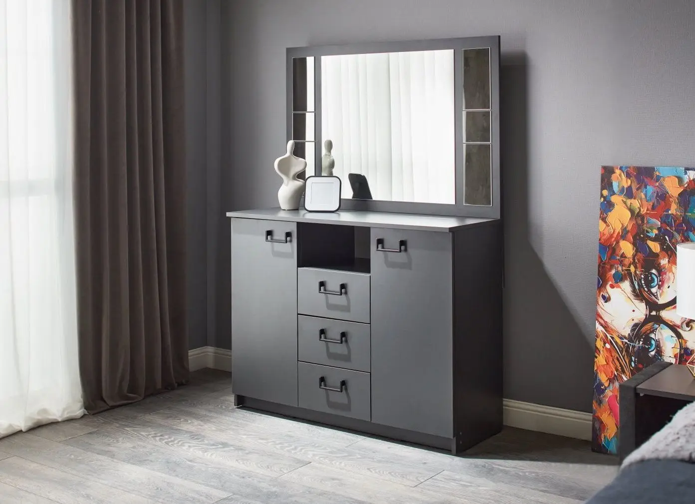 Спальня Ambianta Rio IV (Графит/Бежевый)