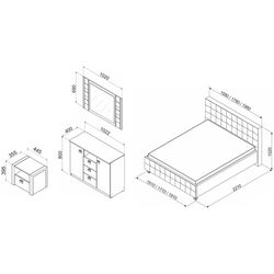 Спальня Ambianta Rio IV (Графит/Бежевый) Thumb