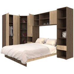 Dormitor Haaus Madrid (Bronze Oak/Natural Wood) Thumb