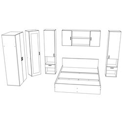 Dormitor Haaus Madrid (Bronze Oak/Natural Wood) Thumb