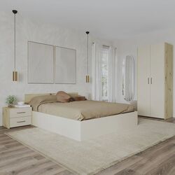 Dormitor Haaus Malmo V1 140x200 (Artisan Oak/Clay)