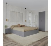 Спальня Haaus Malmo V1 140x200 (White Oak/Anthracite)