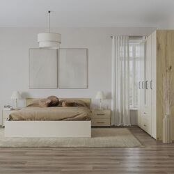 Спальня Haaus Malmo V10 140x200 cm (Clay/Artisan Oak) Thumb