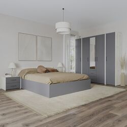 Спальня Haaus Malmo V10 160x200 (Anthracite/White Oak)