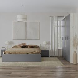 Спальня Haaus Malmo V10 160x200 (Anthracite/White Oak) Thumb