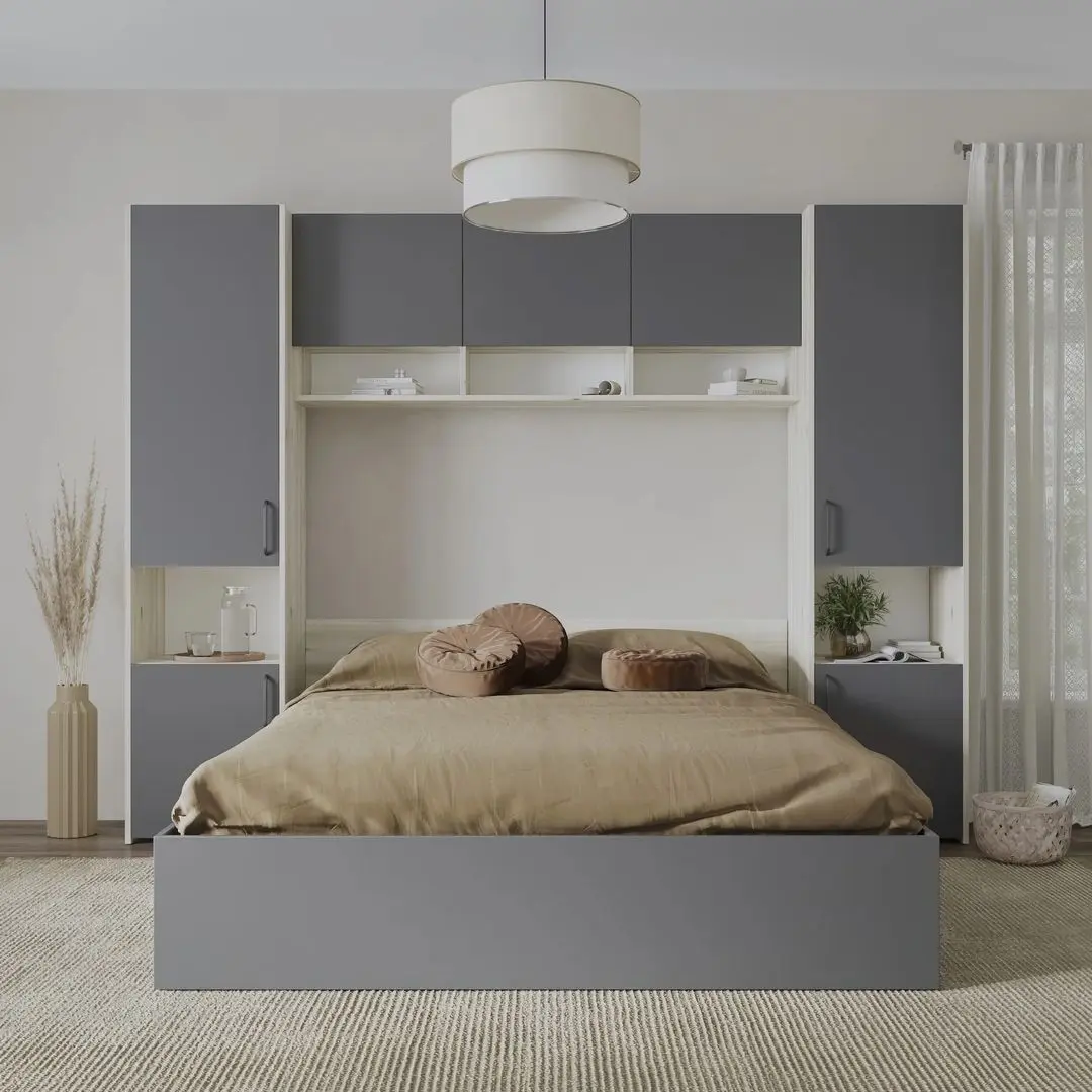 Спальня Haaus Malmo V11 140x200 (White Oak/Anthracite)