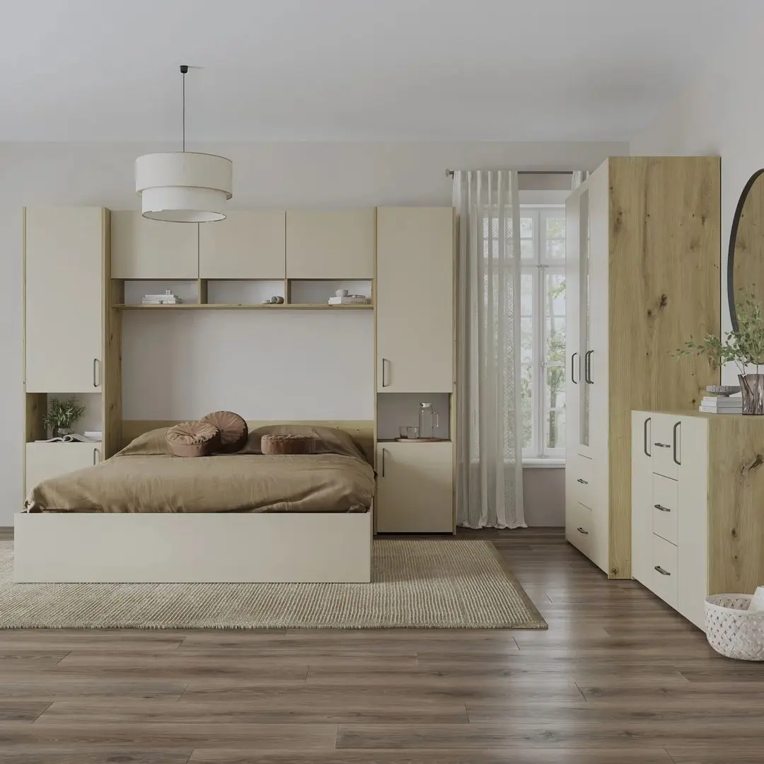 Dormitor Haaus Malmo V12 140x200 (Artisan Oak/Clay)