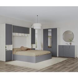 Спальня Haaus Malmo V12 140x200 (White Oak/Anthracite)