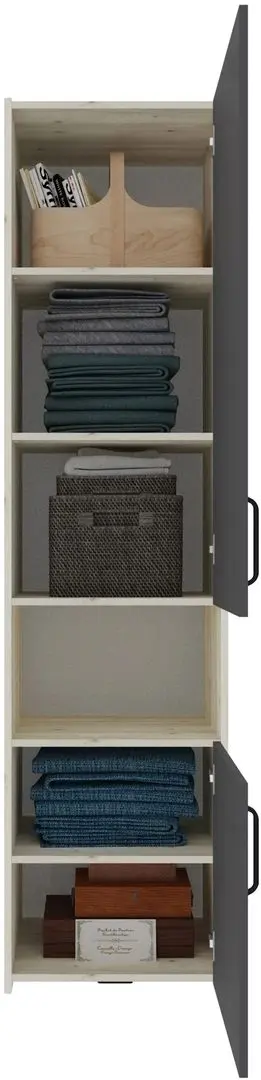 Dormitor Haaus Malmo V12 140x200 (White Oak/Anthracite)