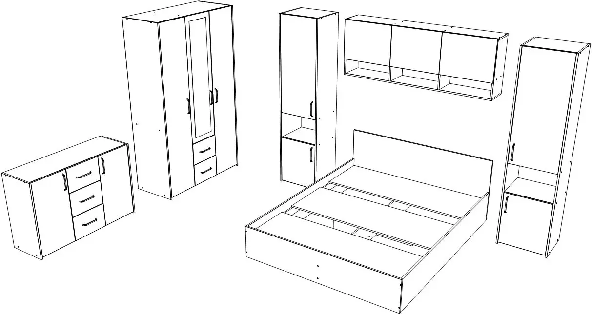 Спальня Haaus Malmo V12 160x200 (Artisan Oak/Clay)