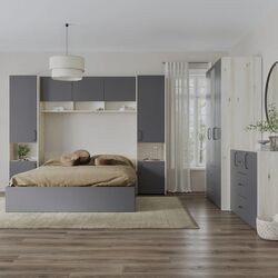 Dormitor Haaus Malmo V12 160x200 (White Oak/Anthracite) Thumb