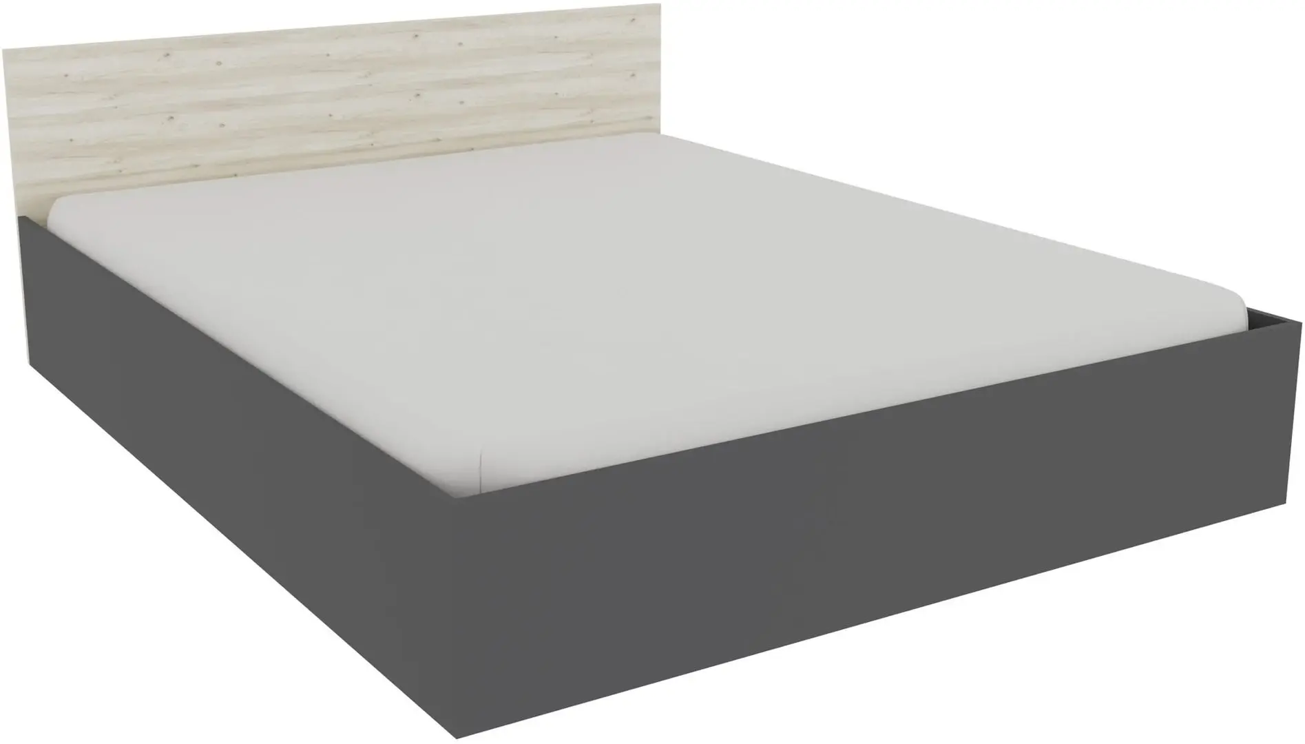 Dormitor Haaus Malmo V12 160x200 (White Oak/Anthracite)