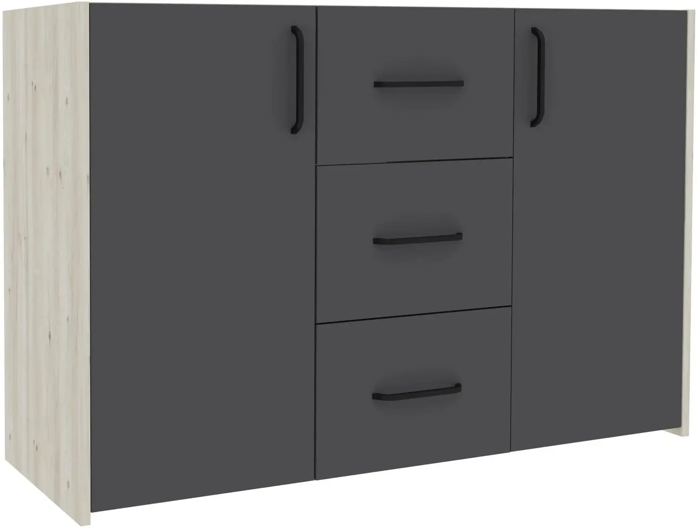 Dormitor Haaus Malmo V12 160x200 (White Oak/Anthracite)