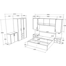 Dormitor Haaus Malmo V14 160x200 (Artisan Oak/Clay) Thumb