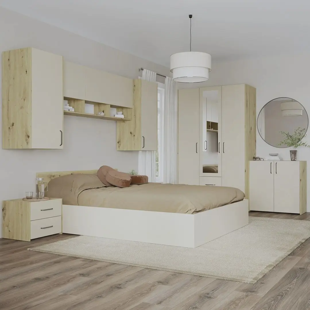 Dormitor Haaus Malmo V14 160x200 (Artisan Oak/Clay)