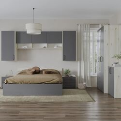 Dormitor Haaus Malmo V14 160x200 (White Oak/Anthracite) Thumb