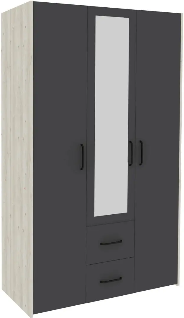 Dormitor Haaus Malmo V14 160x200 (White Oak/Anthracite)
