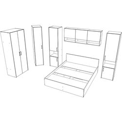 Спальня Haaus Malmo V15 140x200 (Artisan Oak/Clay) Thumb