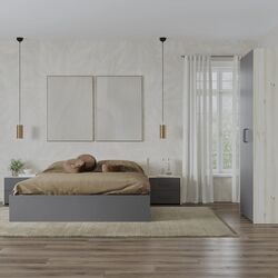 Спальня Haaus Malmo V16 140x200 (White Oak/Anthracite) Thumb