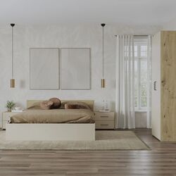 Dormitor Haaus Malmo V16 160x200 (Artisan Oak/Clay) Thumb